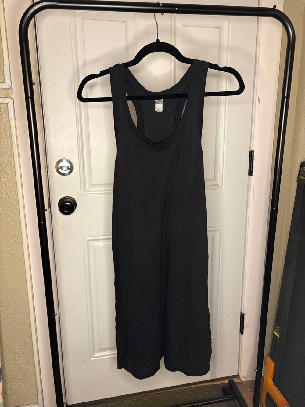 Alternative Apparel Black Racerback Tank Dress